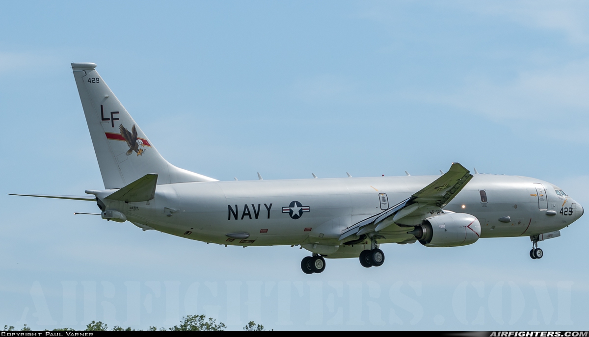 USA - Navy Boeing P-8A Poseidon (737-800ERX) 168429 at St. Louis - Spirit of St. Louis (SUS / KSUS), USA