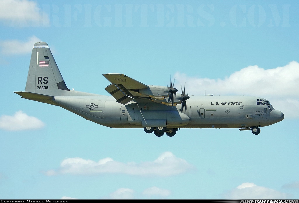 USA - Air Force Lockheed Martin C-130J-30 Hercules (L-382) 07-8608 at Ramstein (- Landstuhl) (RMS / ETAR), Germany