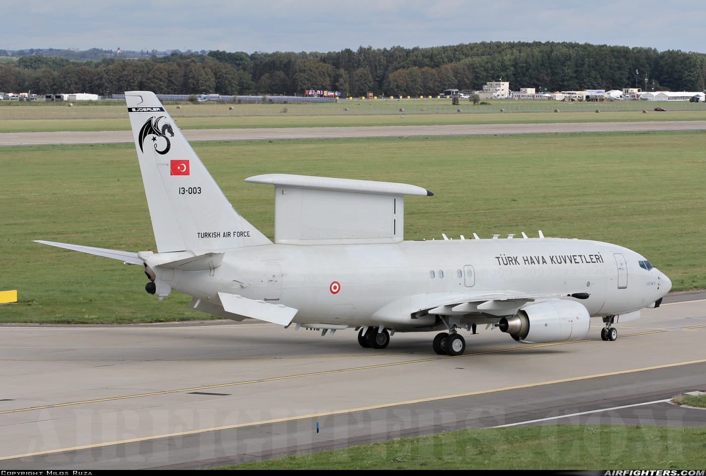 Türkiye - Air Force Boeing E-7T Wedgetail 13-003 at Ostrava - Mosnov (OSR / LKMT), Czech Republic