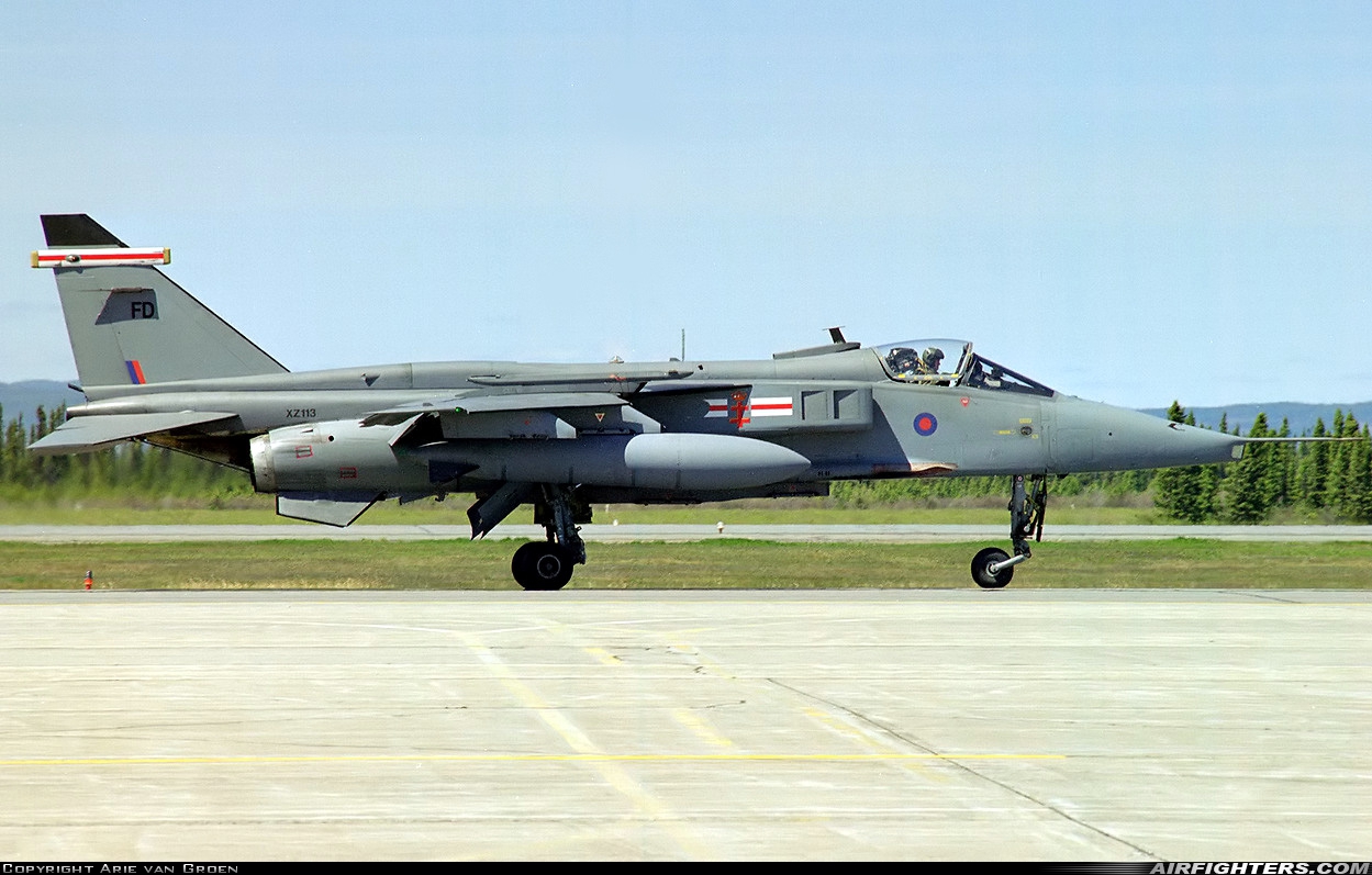 UK - Air Force Sepecat Jaguar GR3 XZ113 at Goose Bay (YYR / CYYR), Canada