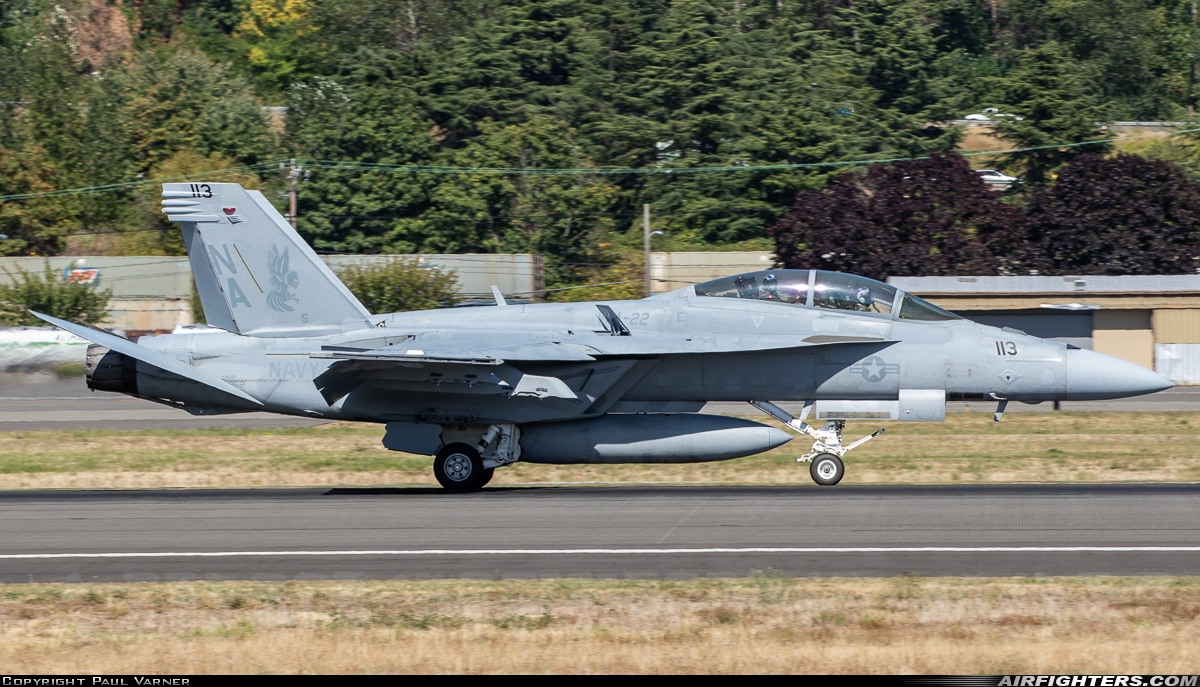 USA - Navy Boeing F/A-18F Super Hornet 166962 at Seattle - Boeing Field / King County Int. (BFI / KBFI), USA