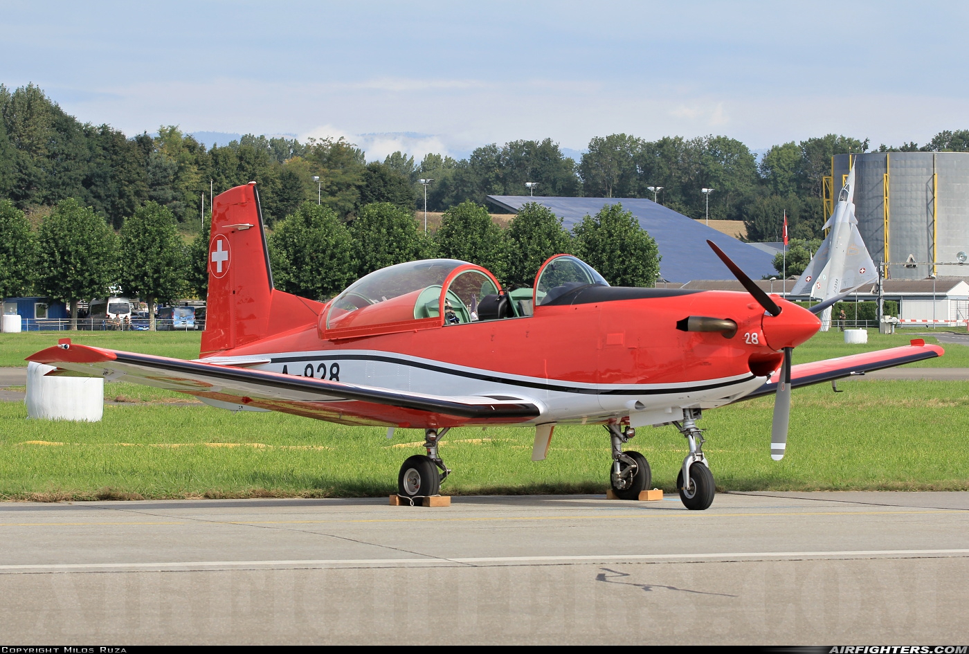 Switzerland - Air Force Pilatus NCPC-7 Turbo Trainer A-928 at Payerne (LSMP), Switzerland