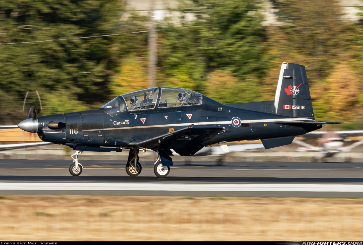 Canada - Air Force Raytheon CT-156 Harvard II (T-6A-1) 156116 at Seattle - Boeing Field / King County Int. (BFI / KBFI), USA