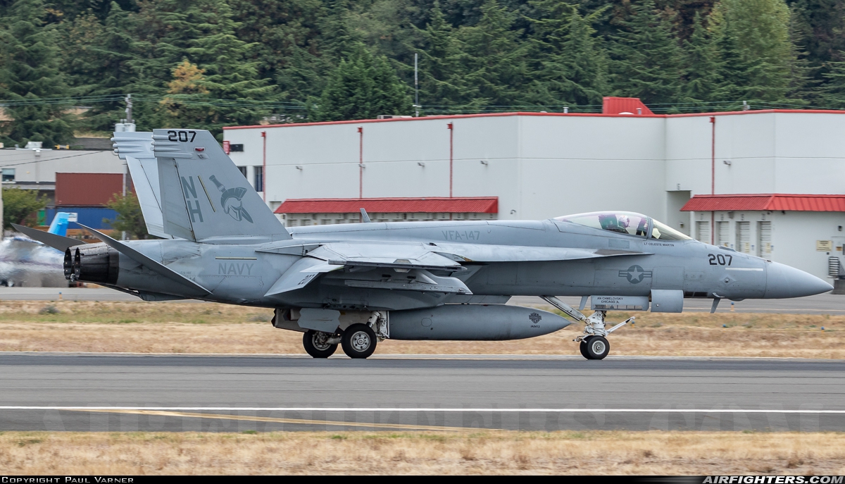 USA - Navy Boeing F/A-18E Super Hornet 166644 at Seattle - Boeing Field / King County Int. (BFI / KBFI), USA