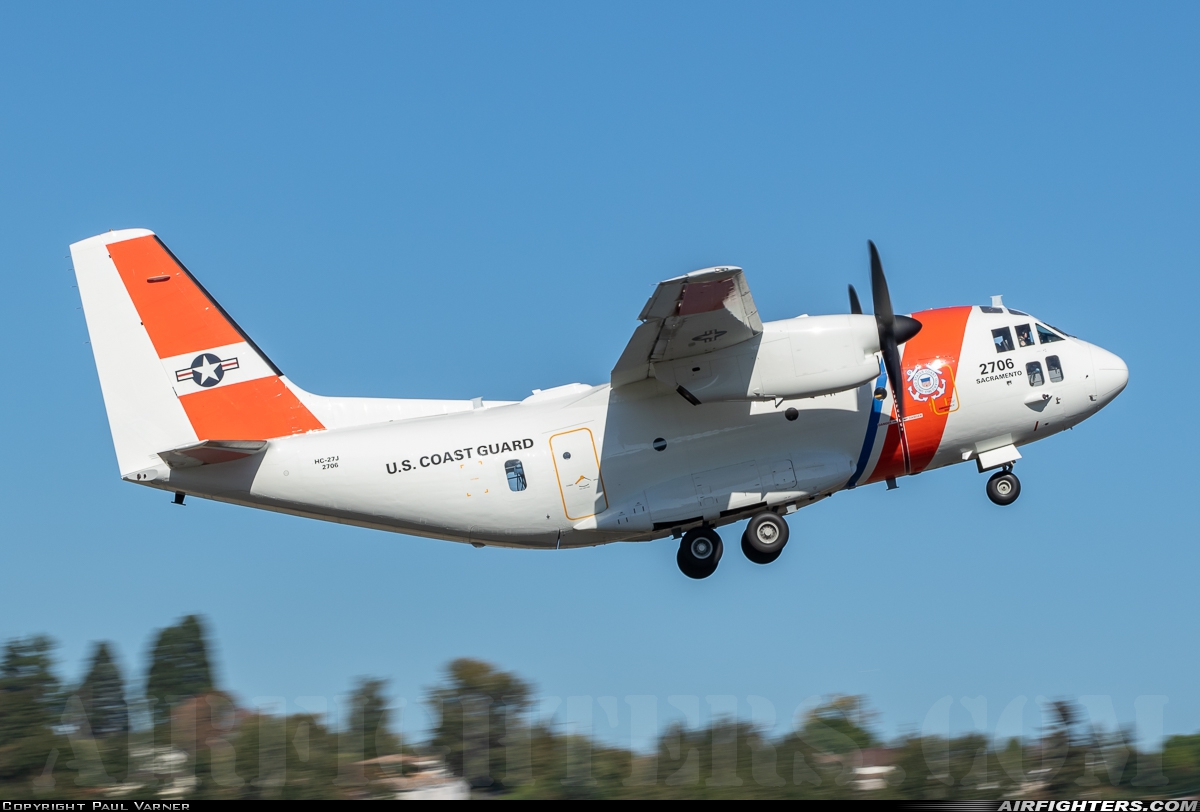 USA - Coast Guard Alenia Aermacchi C-27J Spartan 2706 at Seattle - Boeing Field / King County Int. (BFI / KBFI), USA