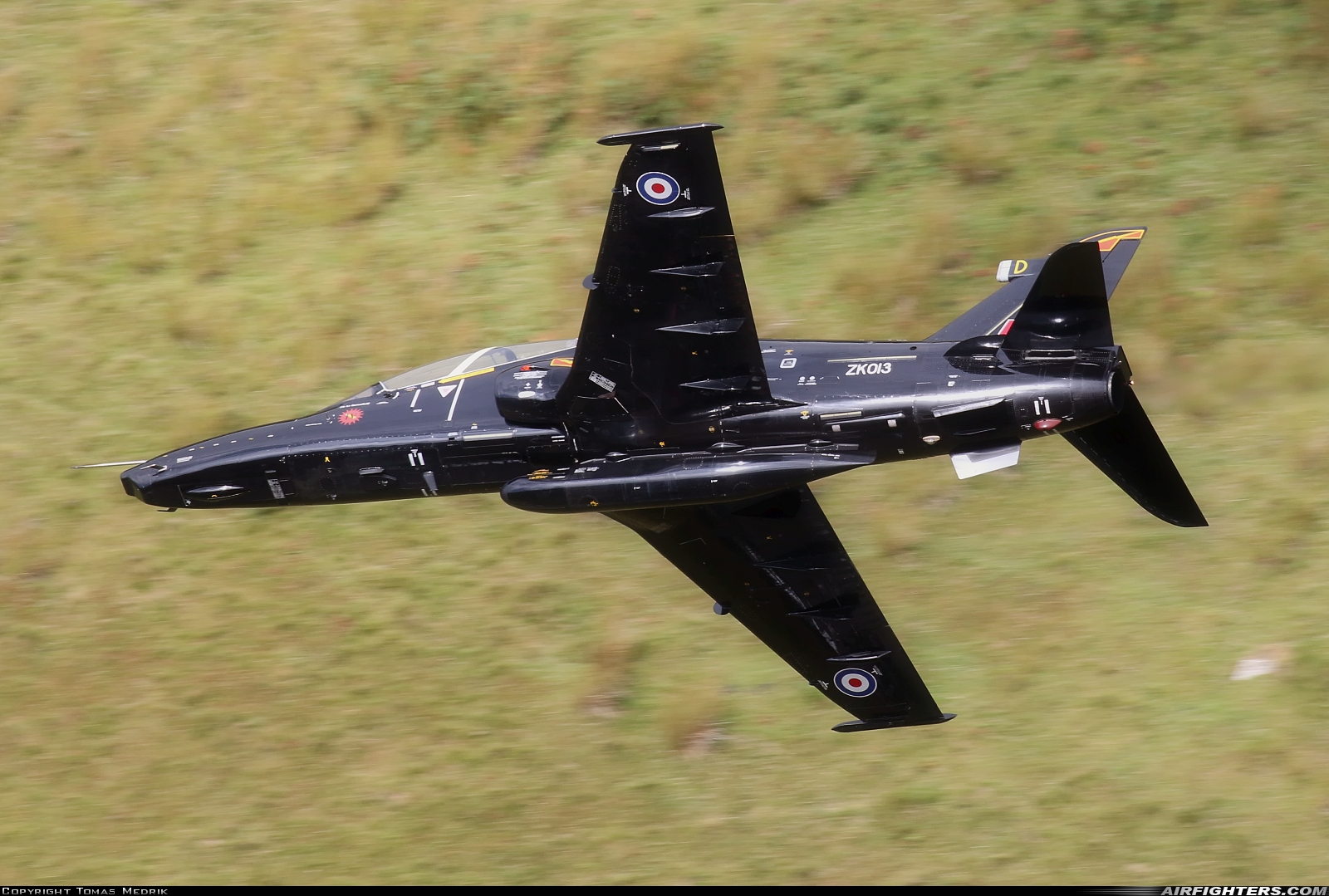 UK - Air Force BAE Systems Hawk T.2 ZK013 at Off-Airport - Machynlleth Loop Area, UK