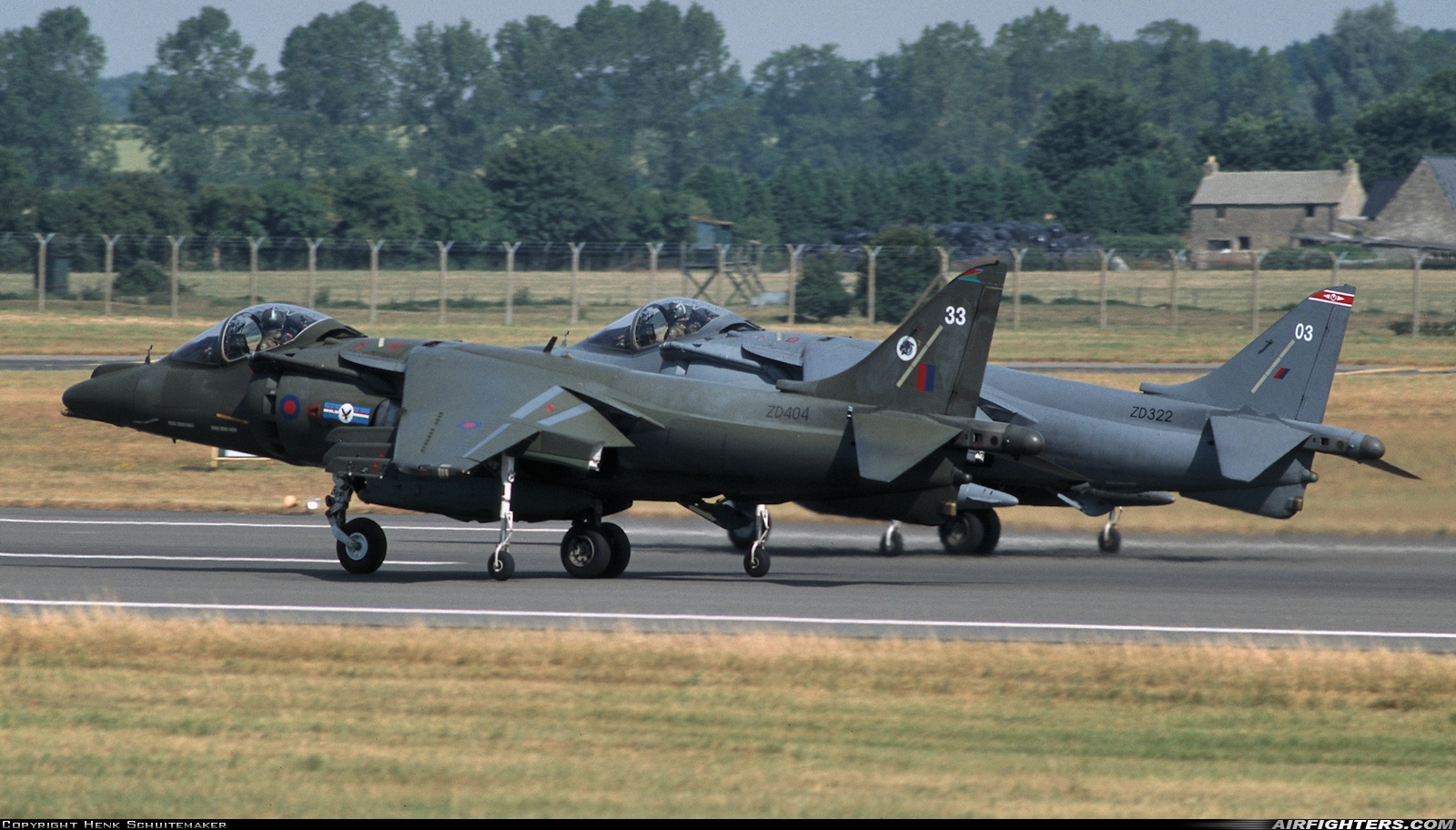 UK - Air Force British Aerospace Harrier GR.7 ZD404 at Fairford (FFD / EGVA), UK