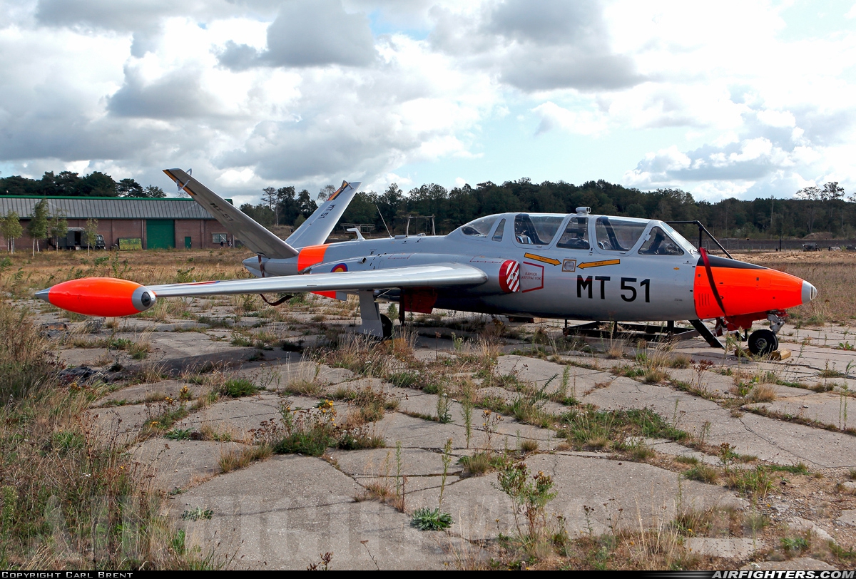 Belgium - Air Force Fouga CM-170R Magister MT51 at Utrecht - Soesterberg (UTC / EHSB), Netherlands