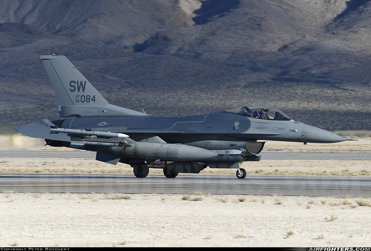USA - Air Force General Dynamics F-16C Fighting Falcon 96-0084 at Las Vegas - Nellis AFB (LSV / KLSV), USA