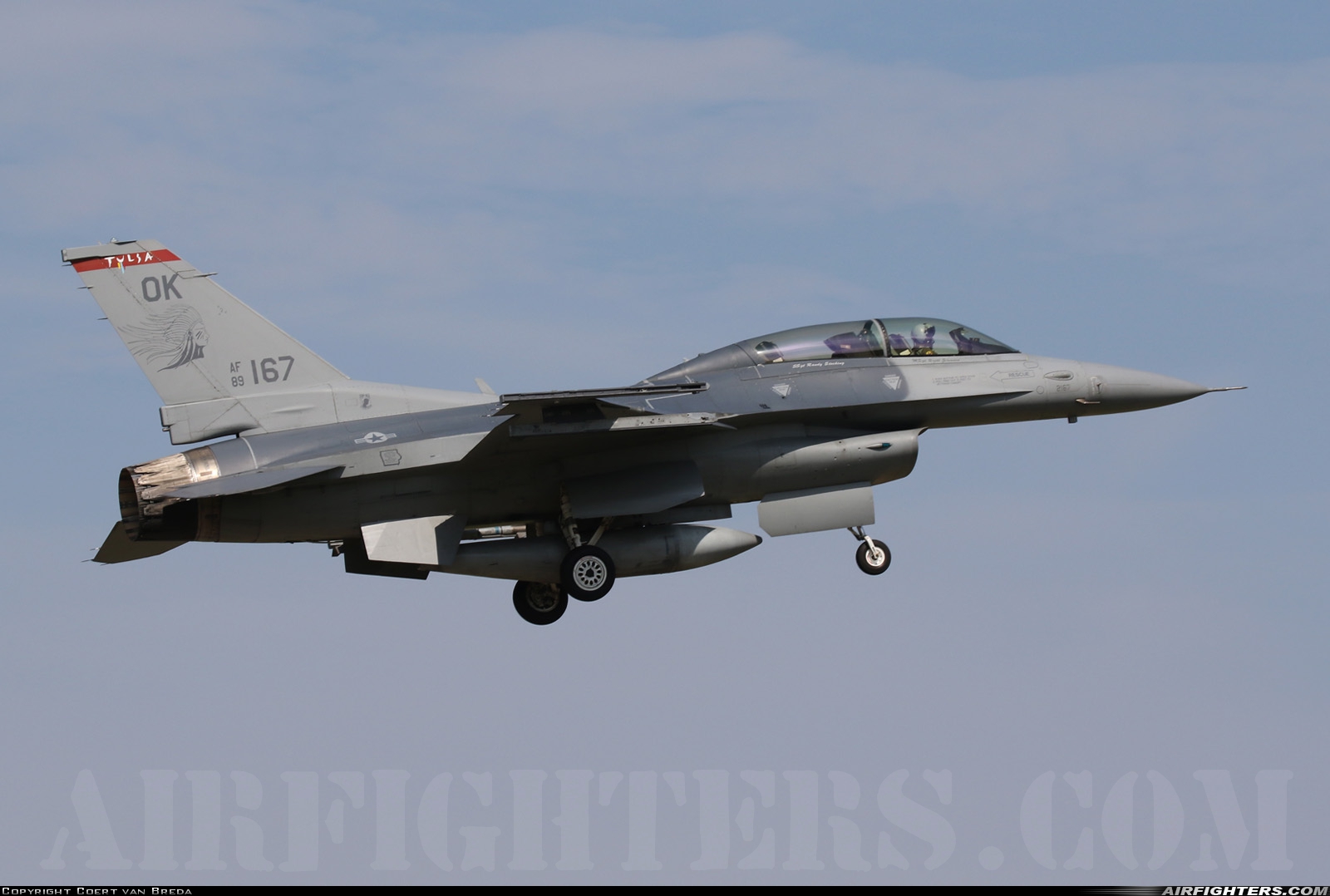 USA - Air Force General Dynamics F-16D Fighting Falcon 89-2167 at Tulsa - Int. (Municipal) (TUL / KTUL), USA