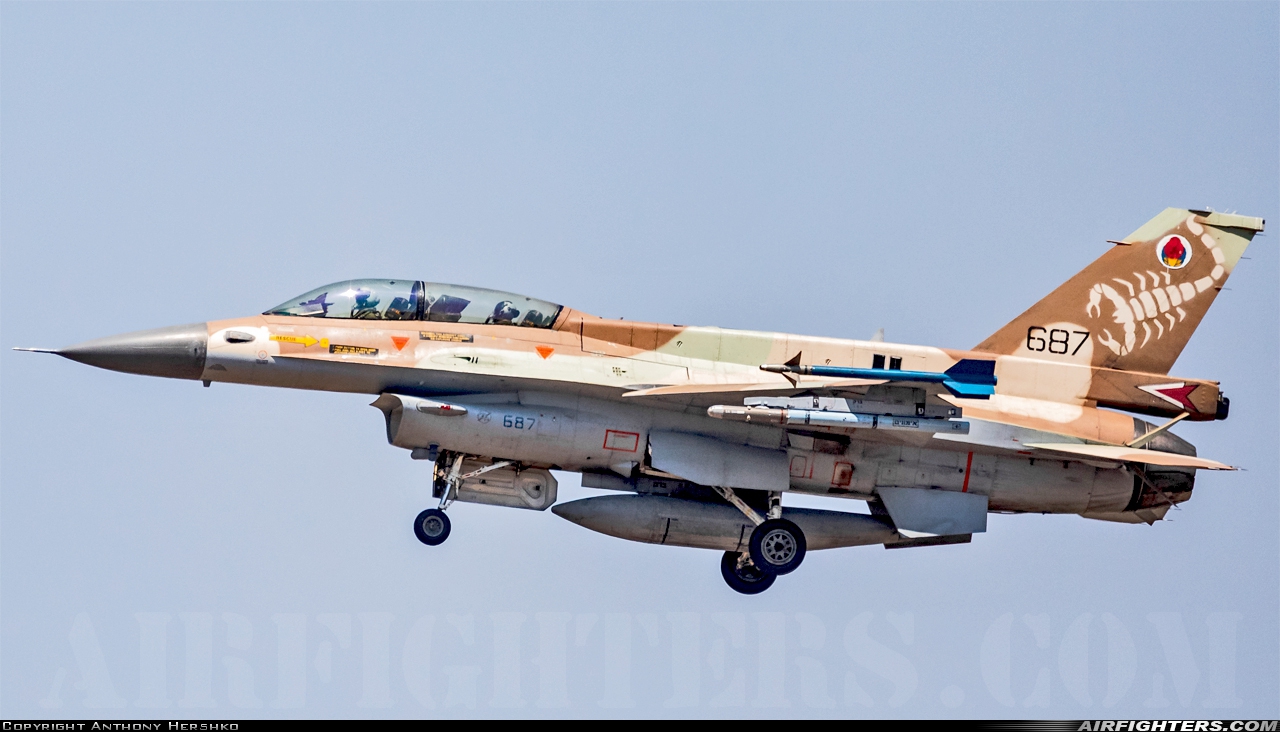 Israel - Air Force General Dynamics F-16D Fighting Falcon 687 at Hatzor AFB (LLHS), Israel