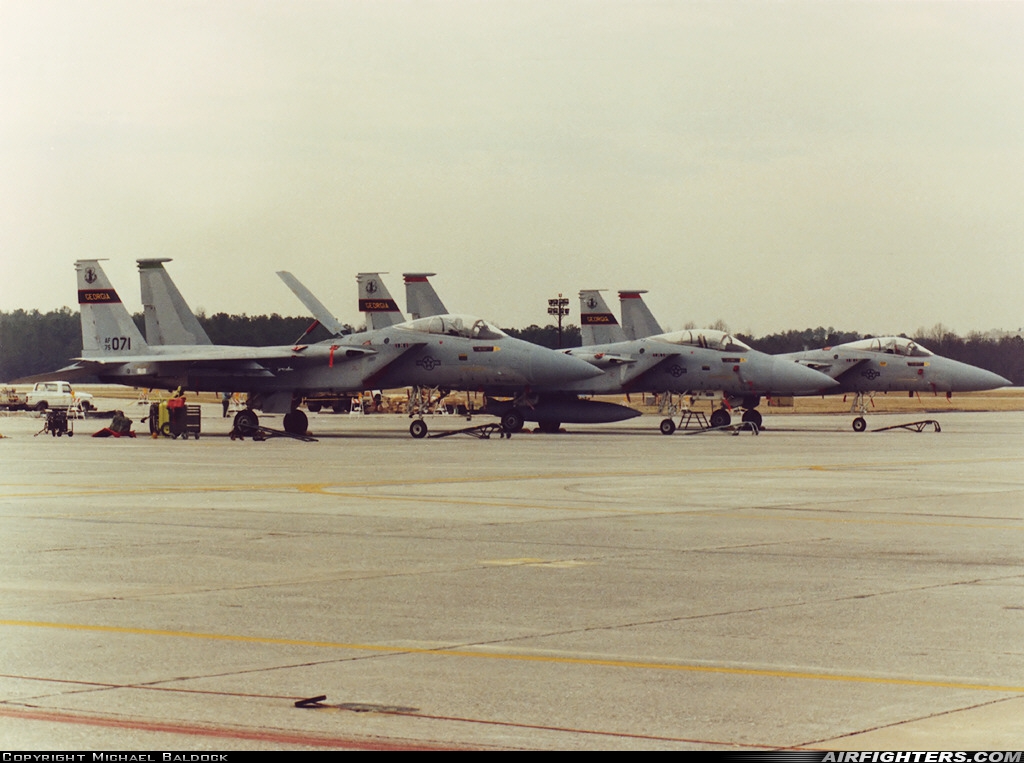 USA - Air Force McDonnell Douglas F-15A Eagle 75-0071 at Marietta - Dobbins ARB (Atlanta NAS) (MGE / KMGE), USA