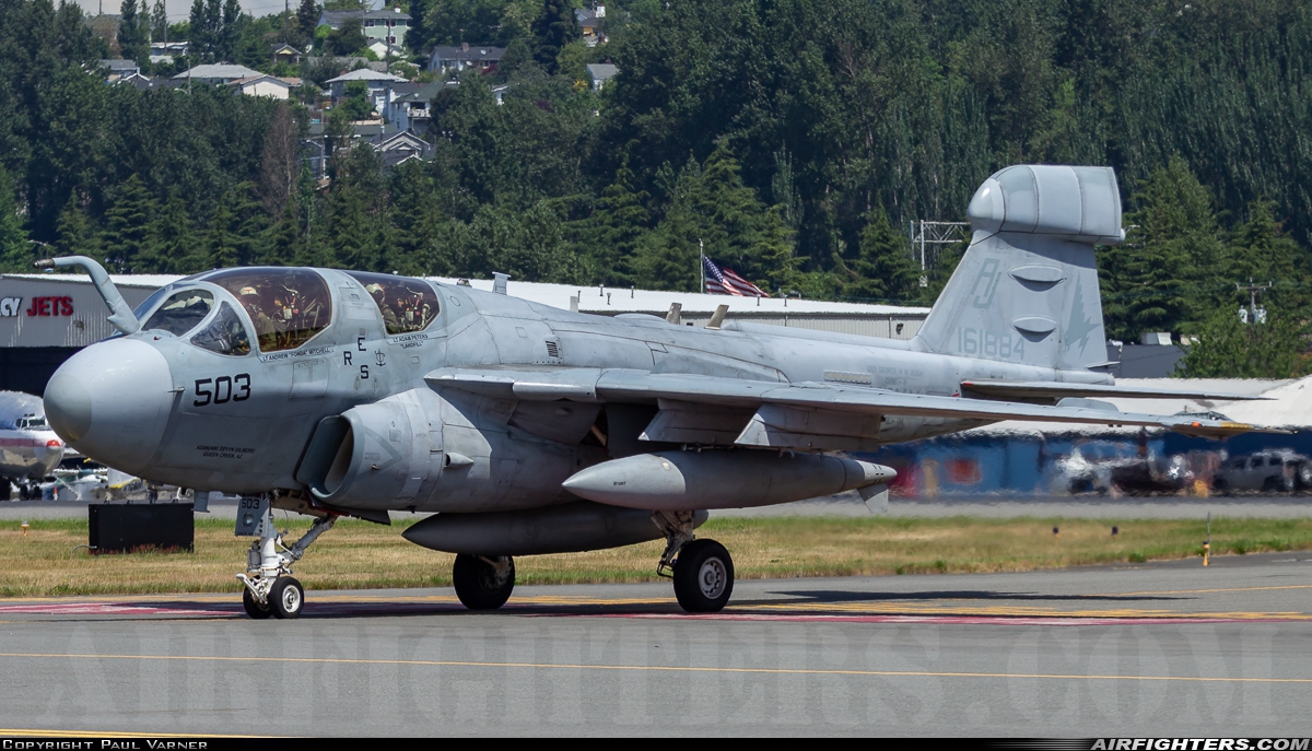 USA - Navy Grumman EA-6B Prowler (G-128) 161884 at Seattle - Boeing Field / King County Int. (BFI / KBFI), USA