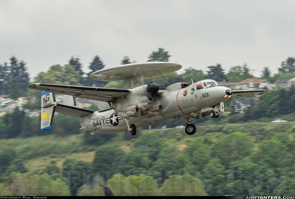 USA - Navy Grumman E-2C II Hawkeye 165821 at Seattle - Boeing Field / King County Int. (BFI / KBFI), USA