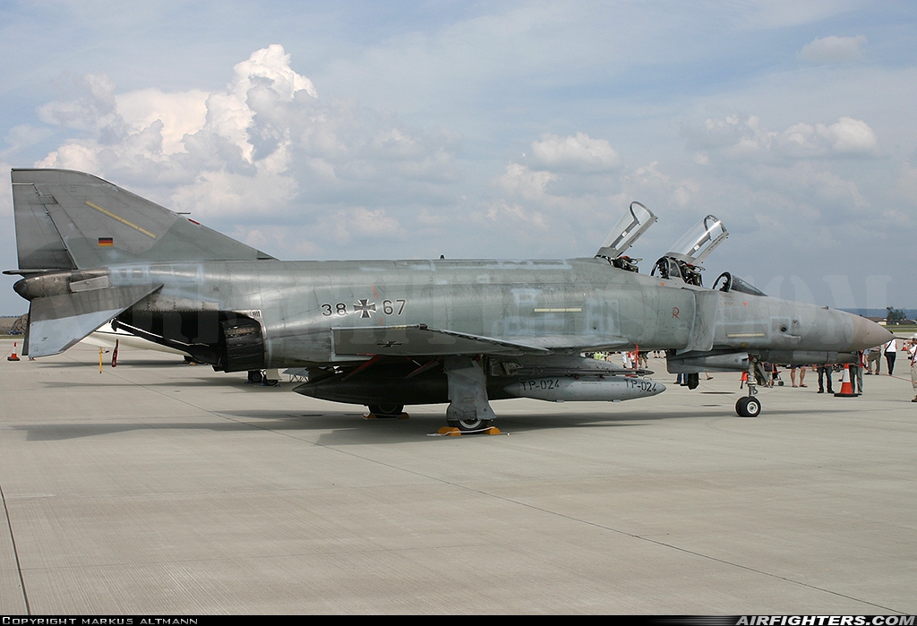 Germany - Air Force McDonnell Douglas F-4F Phantom II 38+67 at Spangdahlem (SPM / ETAD), Germany