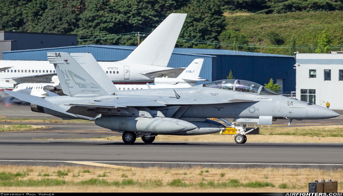 USA - Navy Boeing F/A-18F Super Hornet 166810 at Seattle - Boeing Field / King County Int. (BFI / KBFI), USA