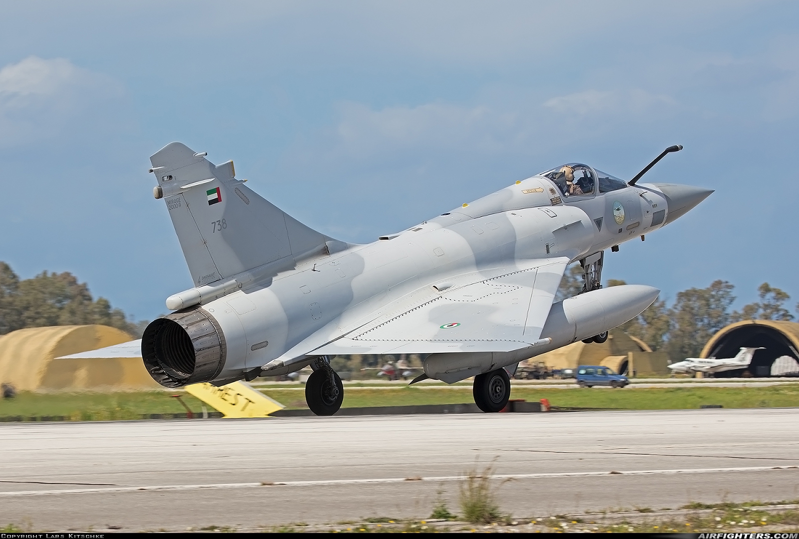 United Arab Emirates - Air Force Dassault Mirage 2000-9EAD 738 at Andravida (Pyrgos -) (PYR / LGAD), Greece
