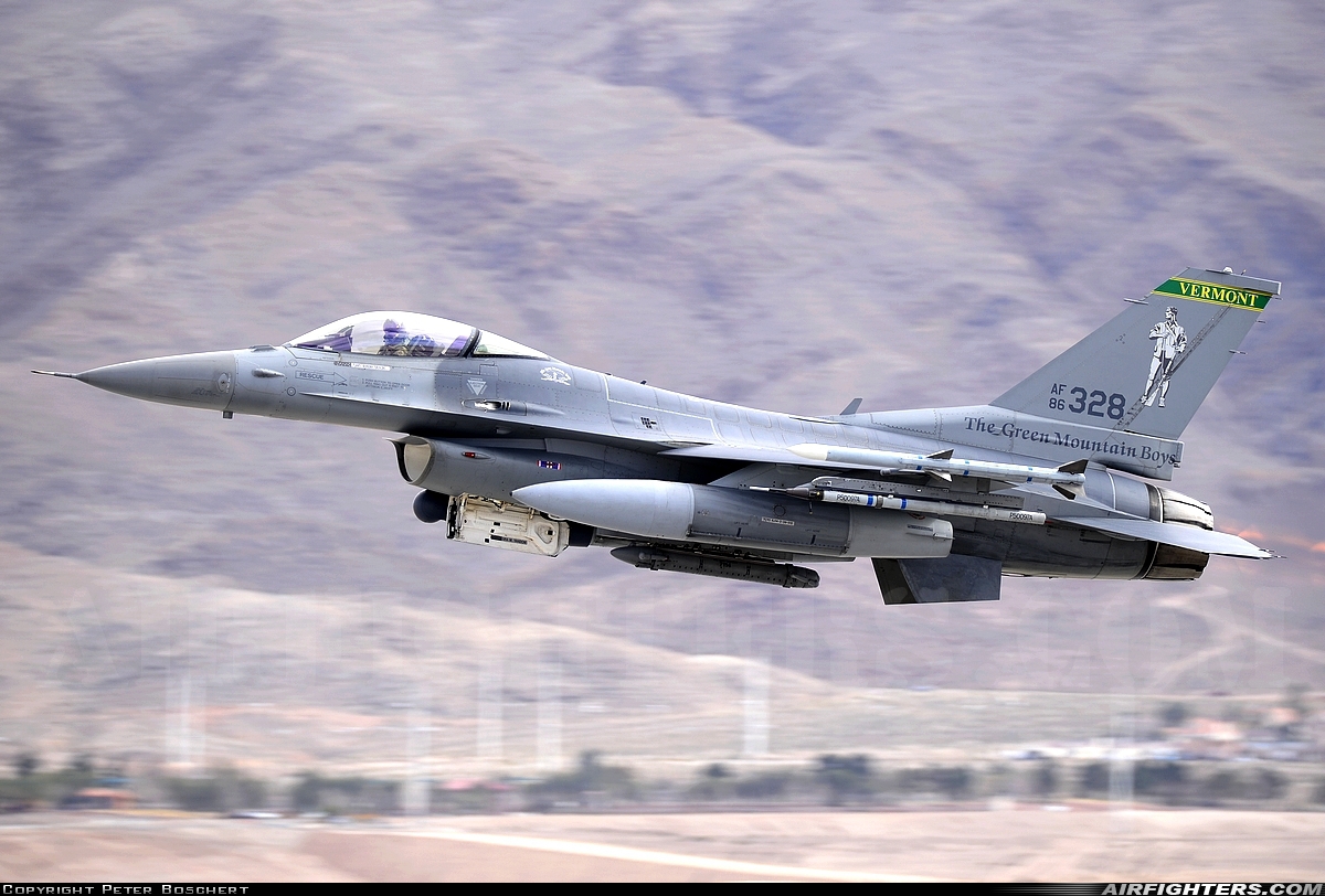 USA - Air Force General Dynamics F-16C Fighting Falcon 86-0328 at Las Vegas - Nellis AFB (LSV / KLSV), USA