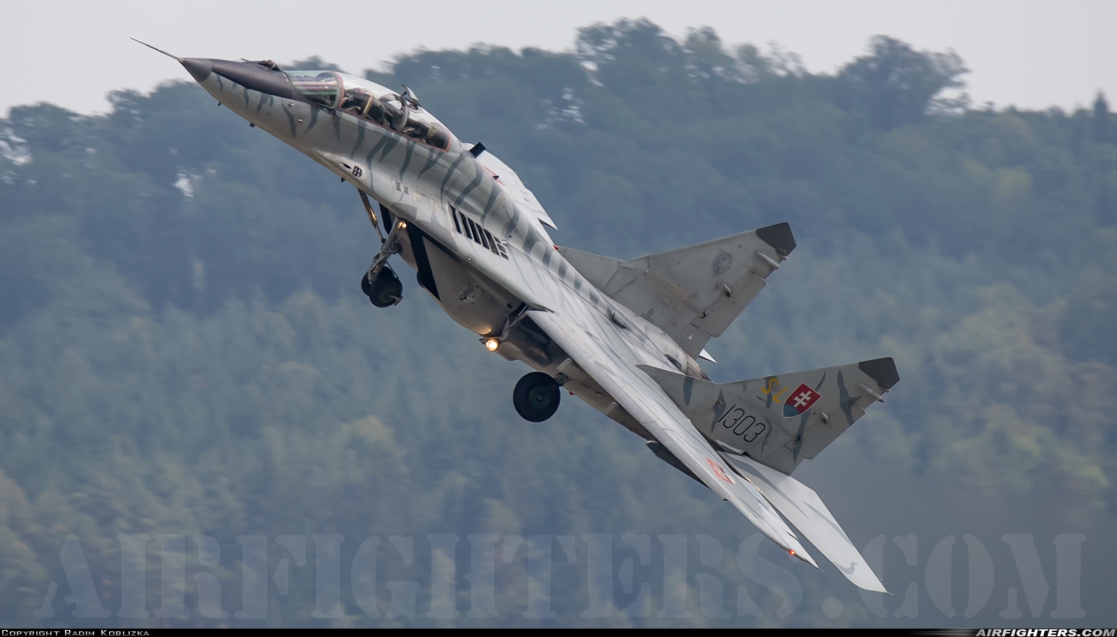 Slovakia - Air Force Mikoyan-Gurevich MiG-29UBS (9.51) 1303 at Sliac (LZSL), Slovakia