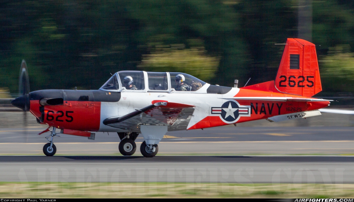 USA - Navy Beech T-34C Turbo Mentor (45) 162625 at Seattle - Boeing Field / King County Int. (BFI / KBFI), USA