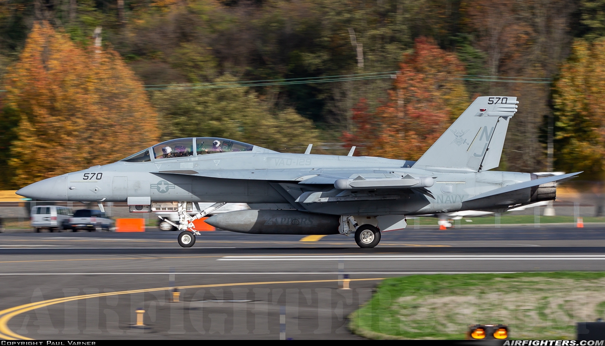 USA - Navy Boeing EA-18G Growler 168252 at Seattle - Boeing Field / King County Int. (BFI / KBFI), USA