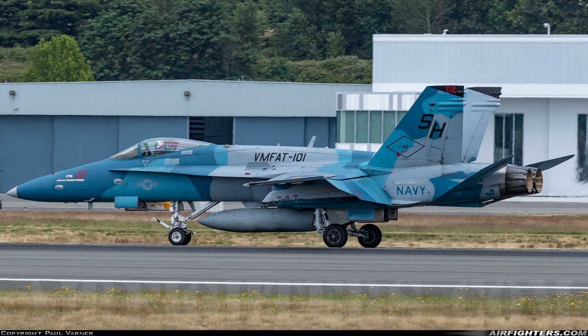 USA - Navy McDonnell Douglas F/A-18C Hornet 163998 at Seattle - Boeing Field / King County Int. (BFI / KBFI), USA