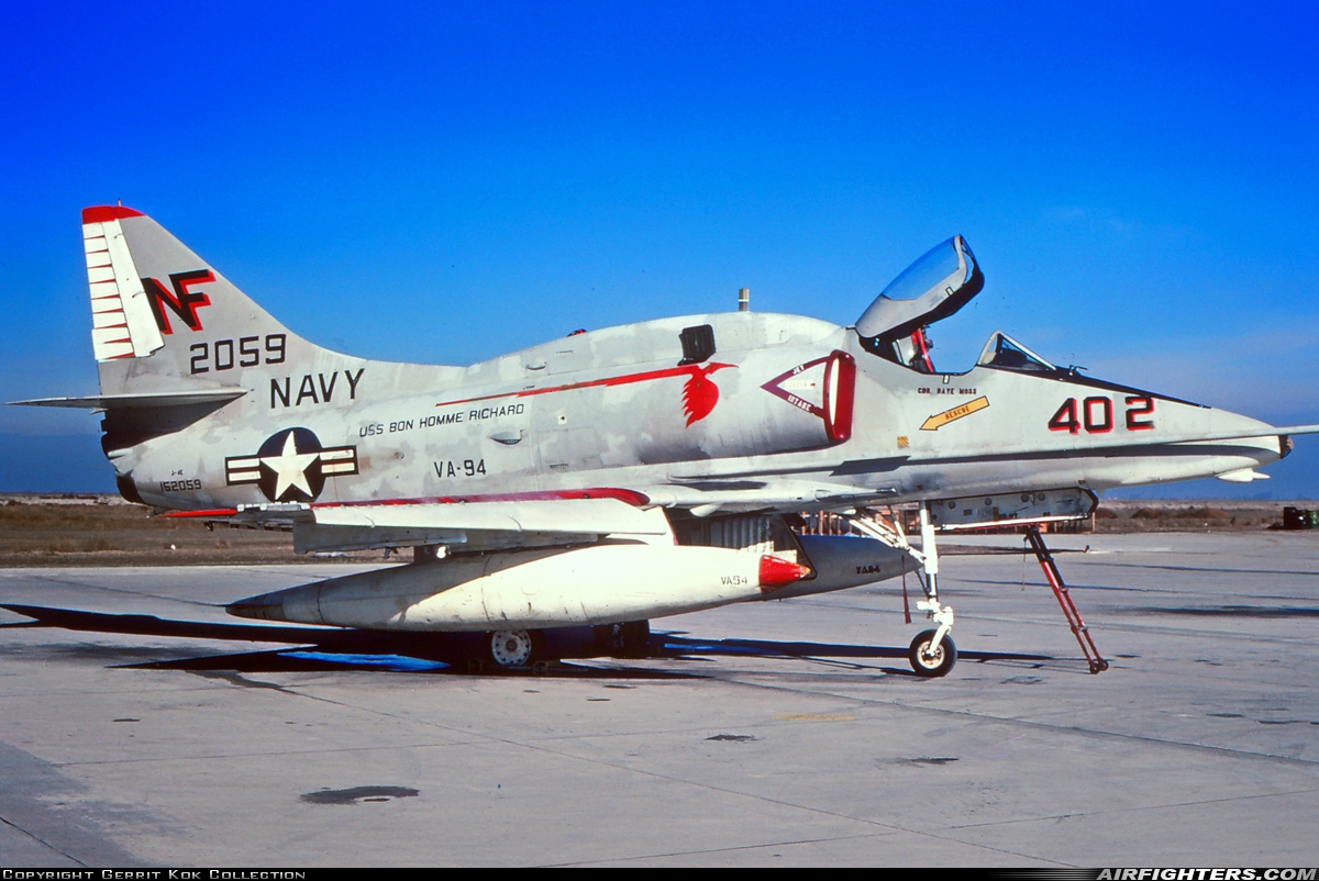 USA - Navy Douglas A-4E Skyhawk 152059 at Lemoore - NAS / Reeves Field (NLC), USA