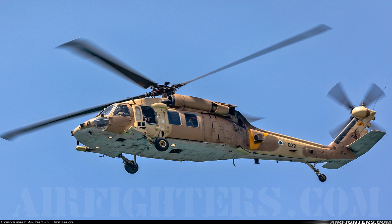 Israel - Air Force Sikorsky S-70A-50 Yanshuf 3 832 at Off-Airport - Haifa Harbor, Israel