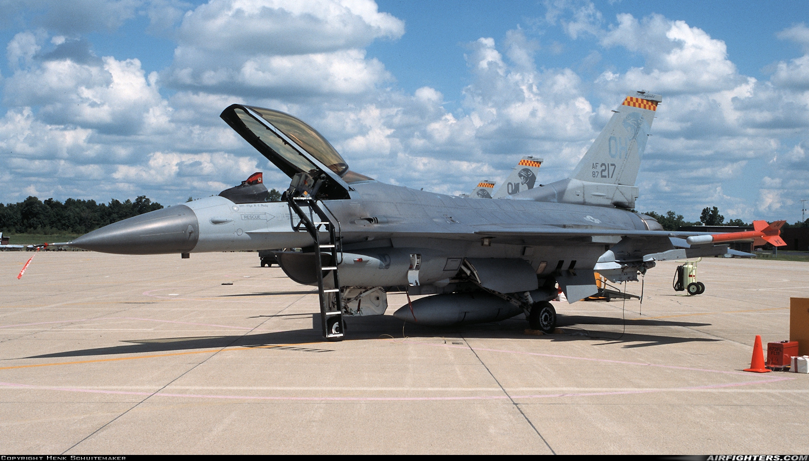 USA - Air Force General Dynamics F-16C Fighting Falcon 87-0217 at Springfield - Beckley MAP (SGH / KSGH), USA