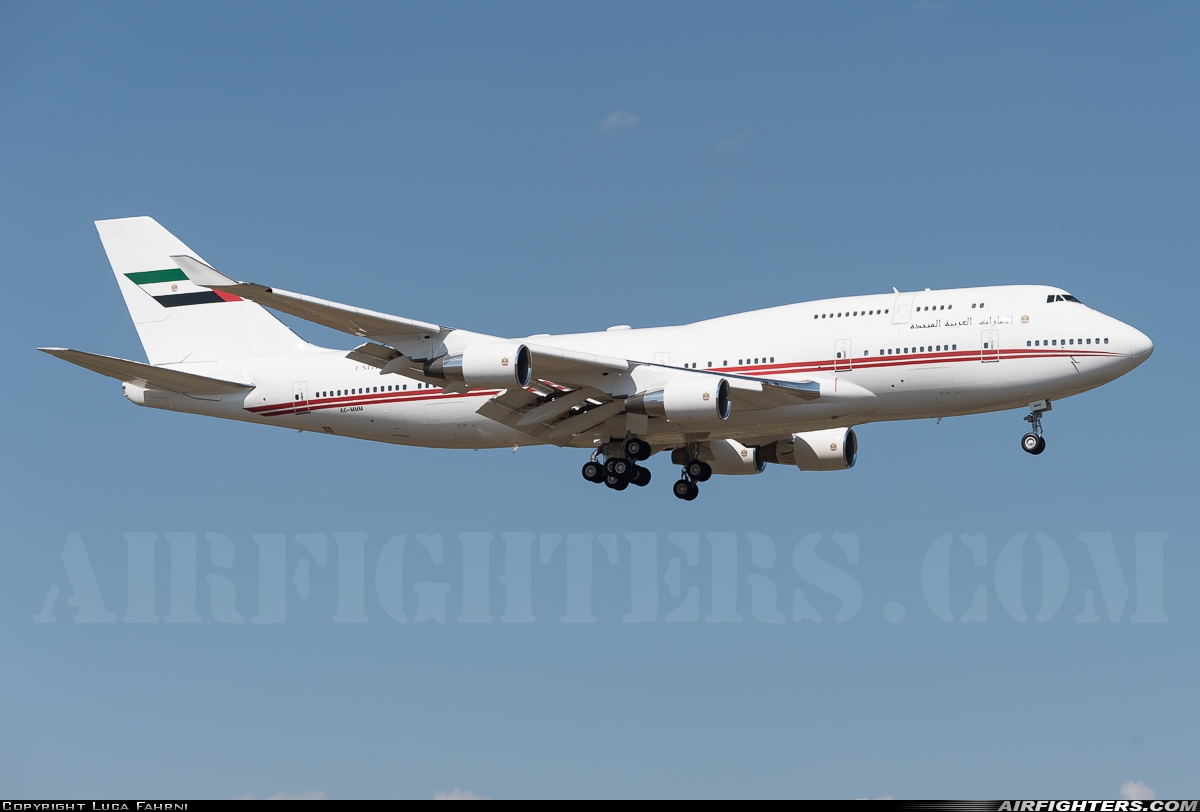 United Arab Emirates - Government Boeing 747-422 A6-MMM at Zurich (- Kloten) (ZRH / LSZH), Switzerland