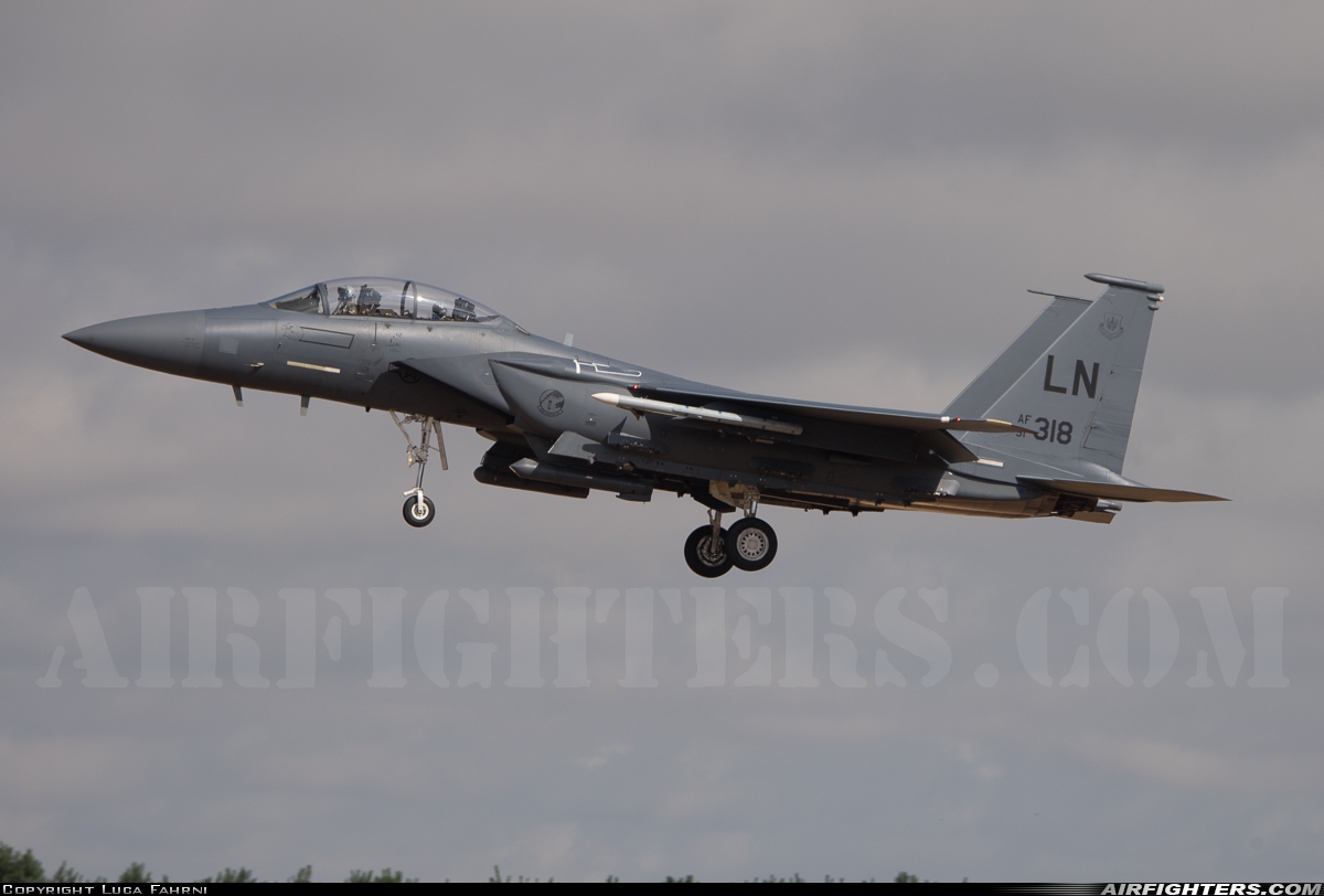 USA - Air Force McDonnell Douglas F-15E Strike Eagle 91-0318 at Lakenheath (LKZ / EGUL), UK
