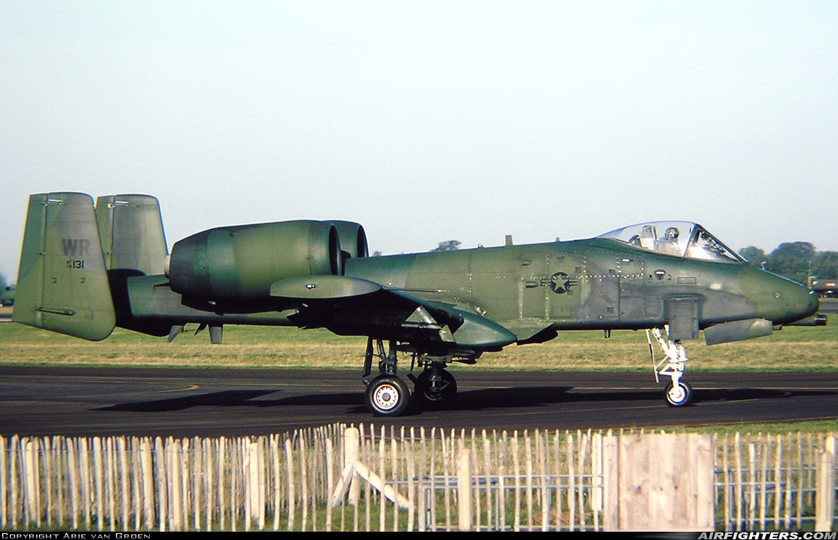 USA - Air Force Fairchild A-10A Thunderbolt II 79-0131 at Bentwaters (BWY / EGVJ), UK