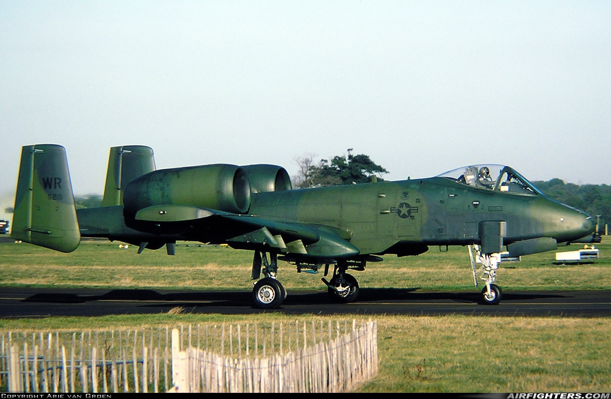 USA - Air Force Fairchild A-10A Thunderbolt II 79-0219 at Bentwaters (BWY / EGVJ), UK