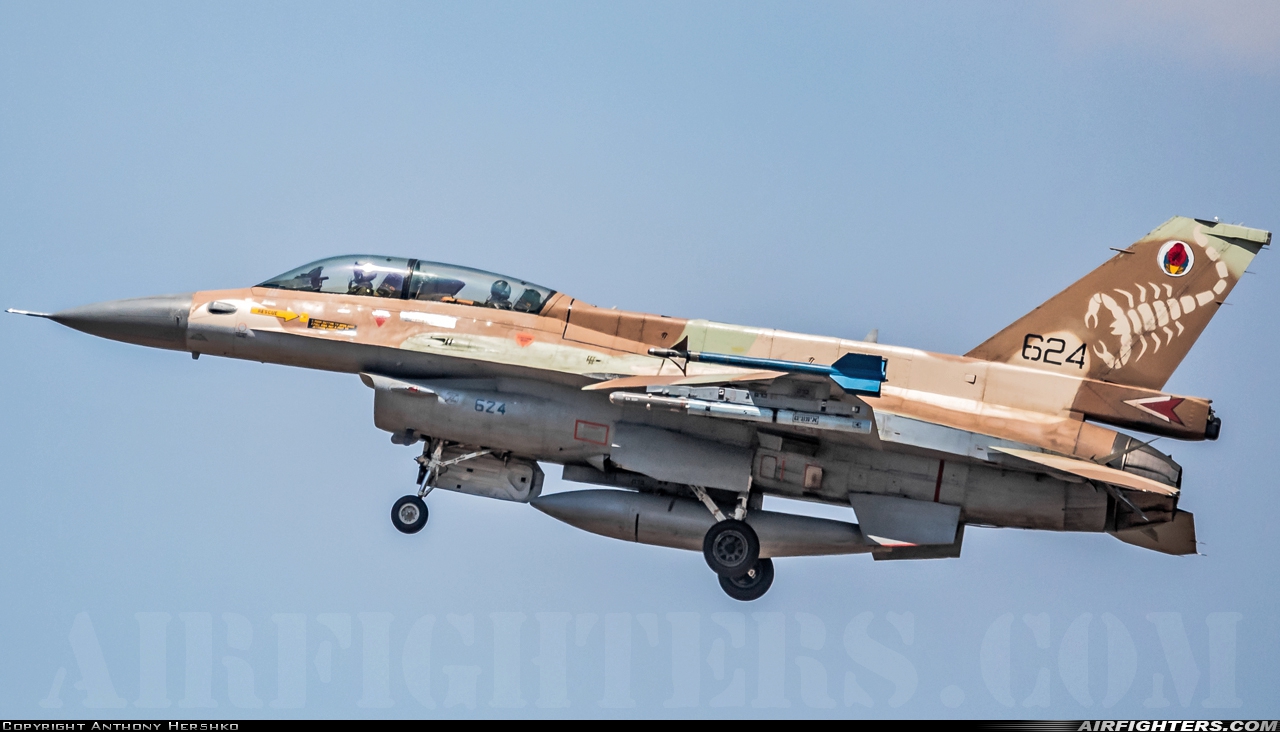 Israel - Air Force General Dynamics F-16D Fighting Falcon 624 at Hatzor AFB (LLHS), Israel