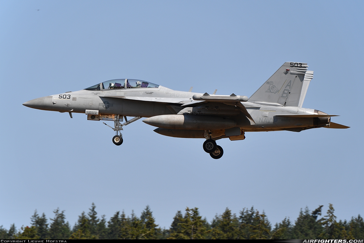 USA - Navy Boeing EA-18G Growler 168270 at Oak Harbor - Whidbey Island NAS / Ault Field (NUW), USA