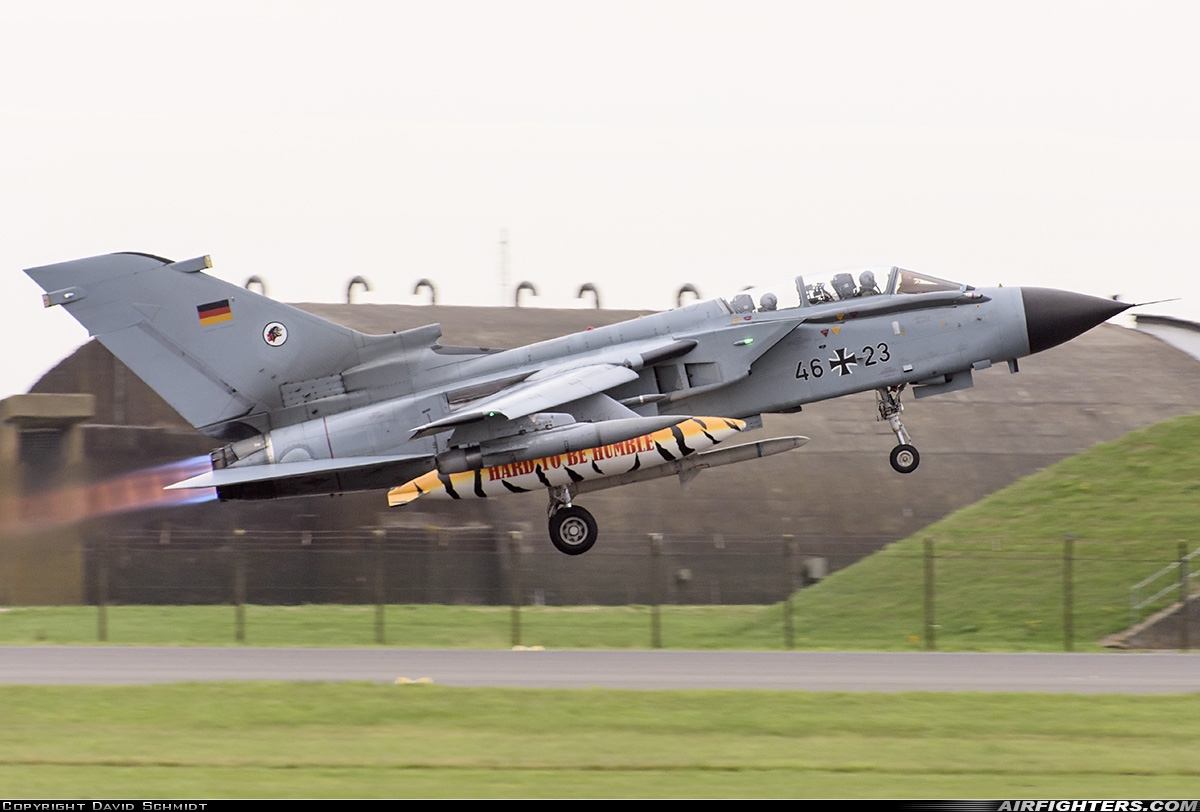 Germany - Air Force Panavia Tornado ECR 46+23 at Coningsby (EGXC), UK