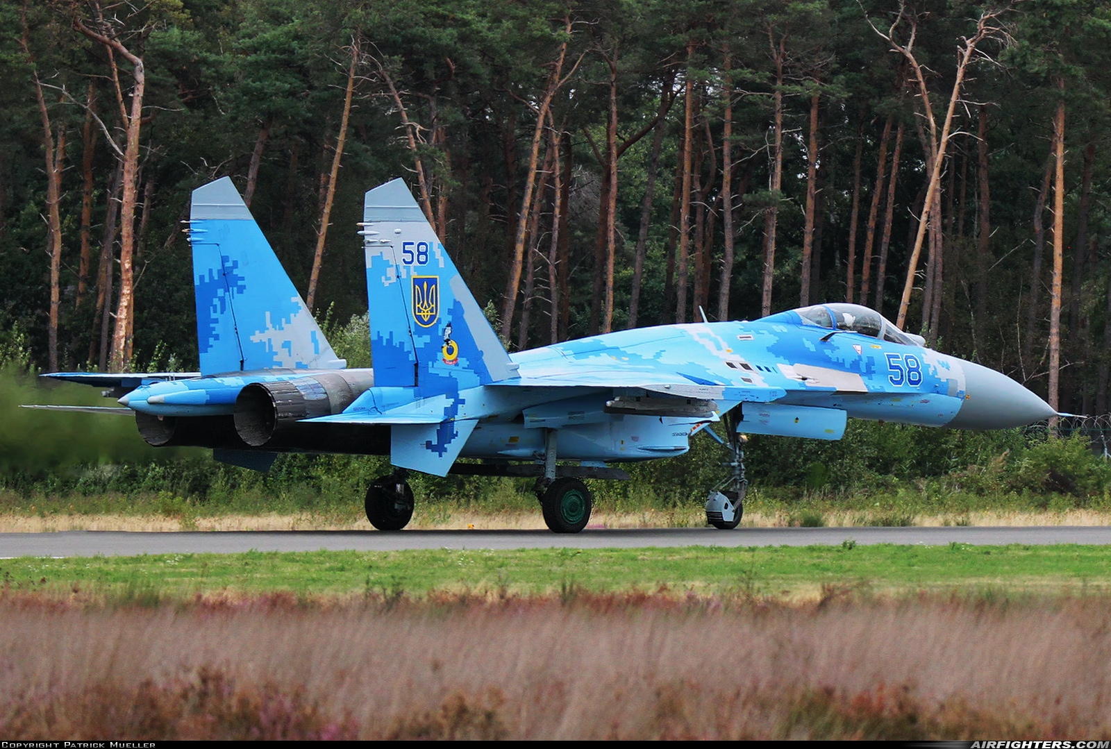 Ukraine - Air Force Sukhoi Su-27P1M  at Kleine Brogel (EBBL), Belgium