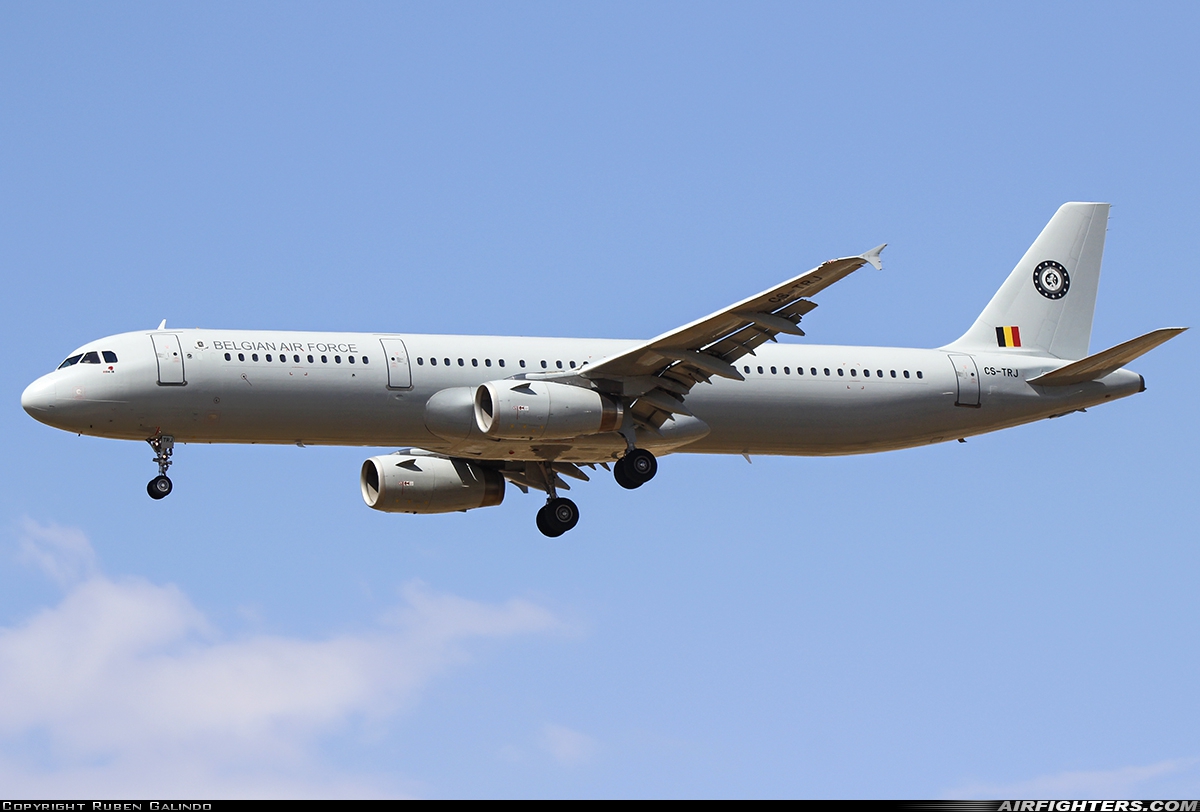 Belgium - Air Force Airbus A321-231 CS-TRJ at Madrid - Torrejon (TOJ / LETO), Spain