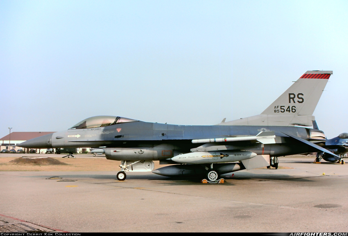 USA - Air Force General Dynamics F-16C Fighting Falcon 85-1546 at Lakenheath (LKZ / EGUL), UK
