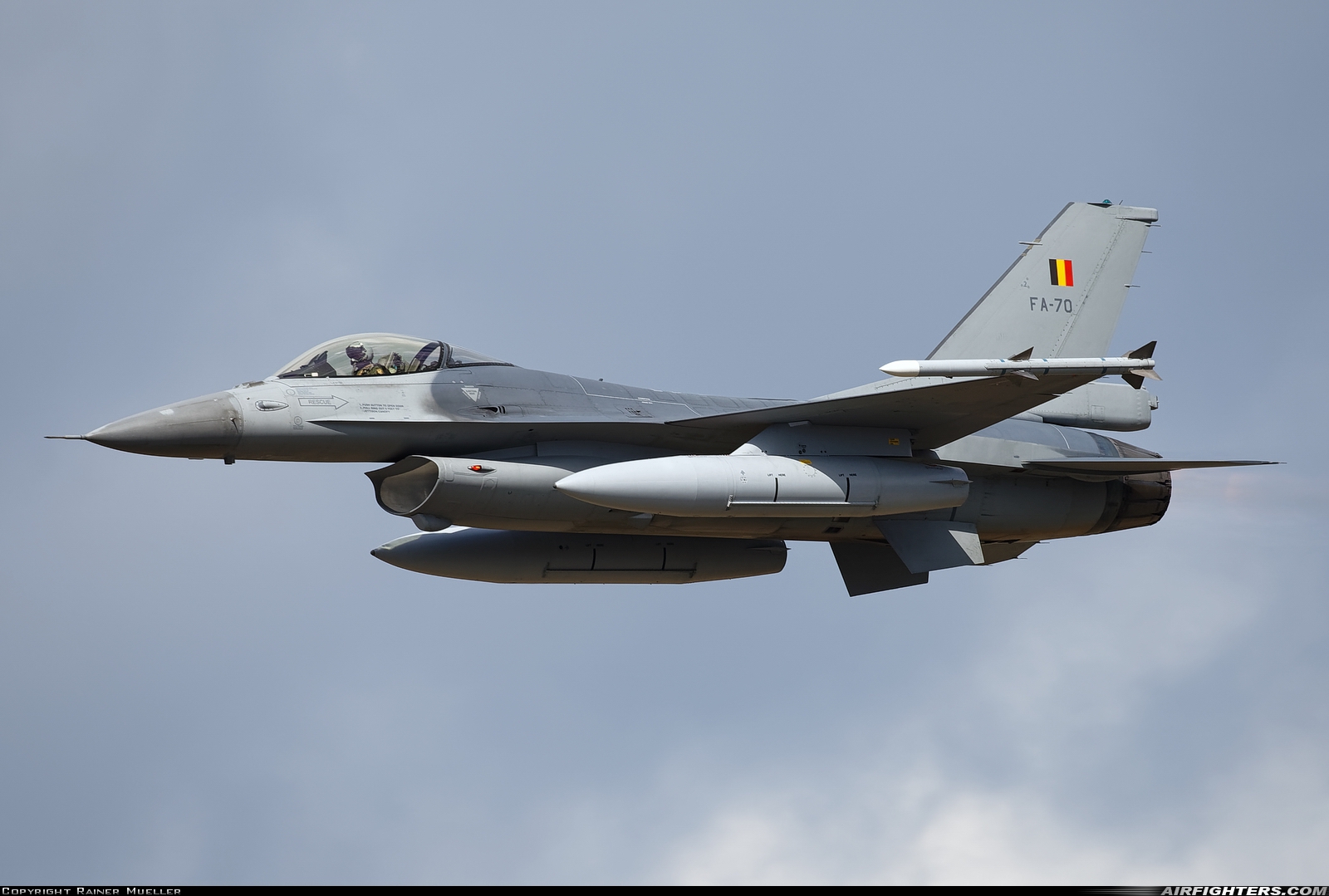 Belgium - Air Force General Dynamics F-16AM Fighting Falcon FA-70 at Kleine Brogel (EBBL), Belgium