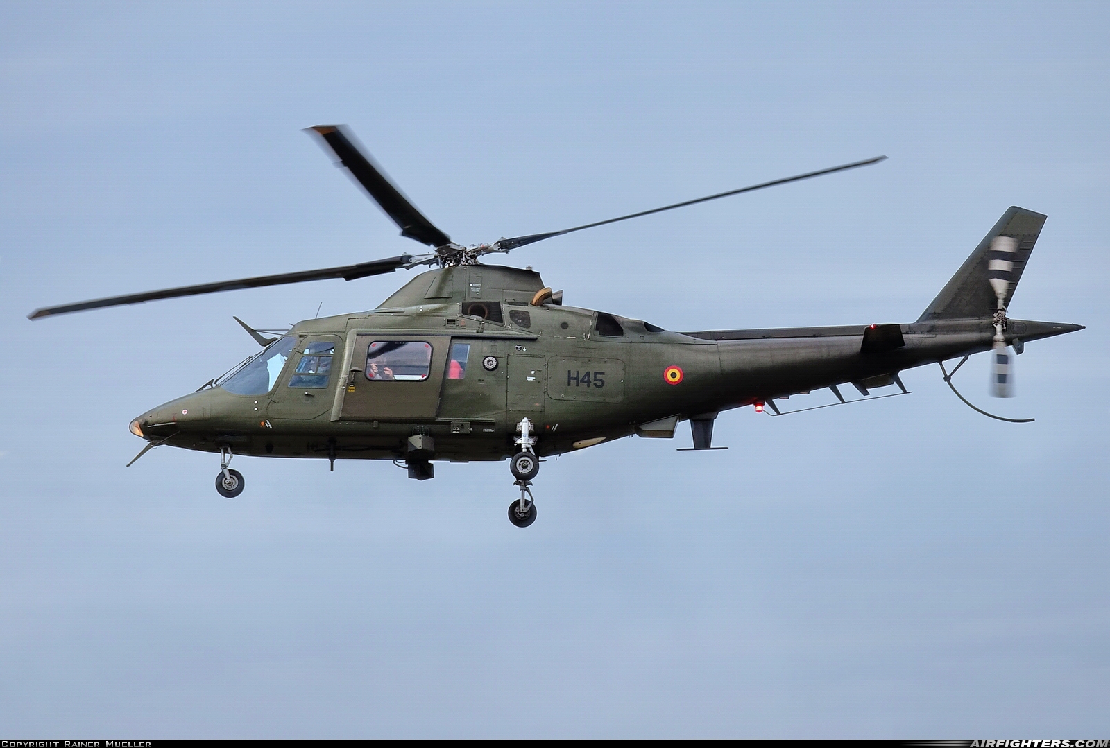 Belgium - Army Agusta A-109HO (A-109BA) H45 at Kleine Brogel (EBBL), Belgium