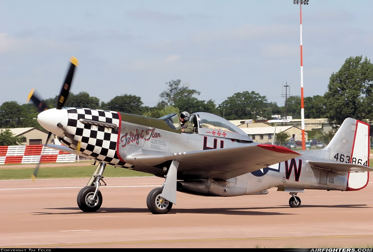 Private North American P-51D Mustang G-CBNM at Fairford (FFD / EGVA), UK