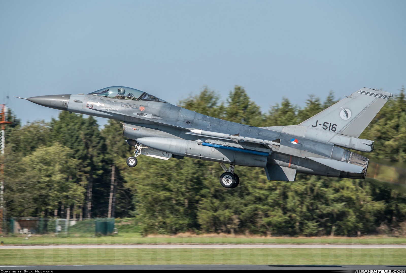 Netherlands - Air Force General Dynamics F-16AM Fighting Falcon J-516 at Wittmundhafen (Wittmund) (ETNT), Germany