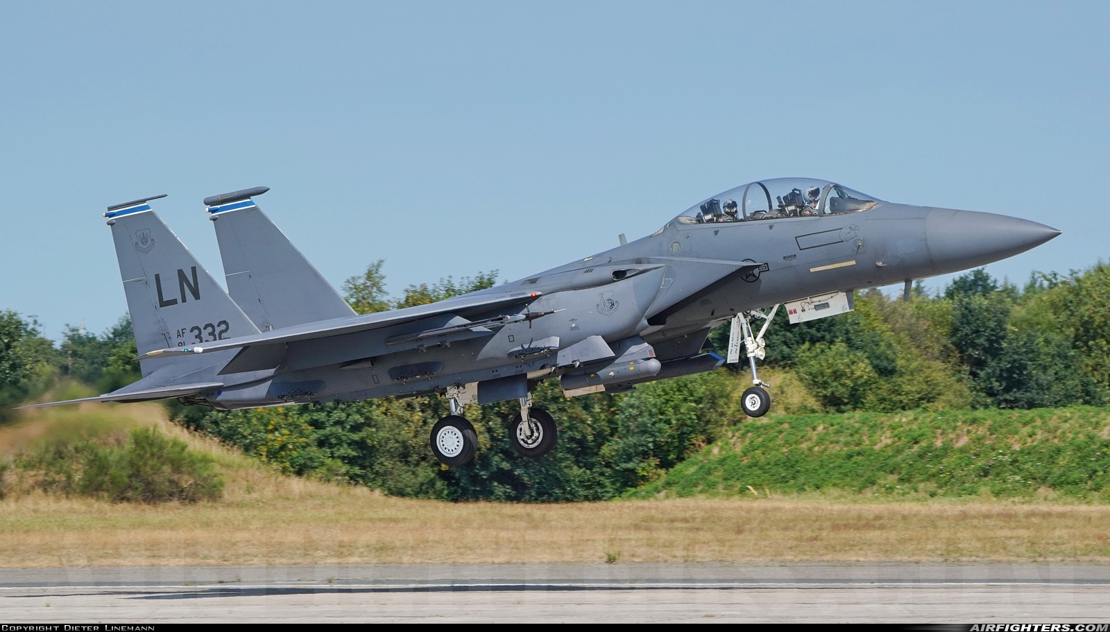 USA - Air Force McDonnell Douglas F-15E Strike Eagle 91-0332 at Wittmundhafen (Wittmund) (ETNT), Germany
