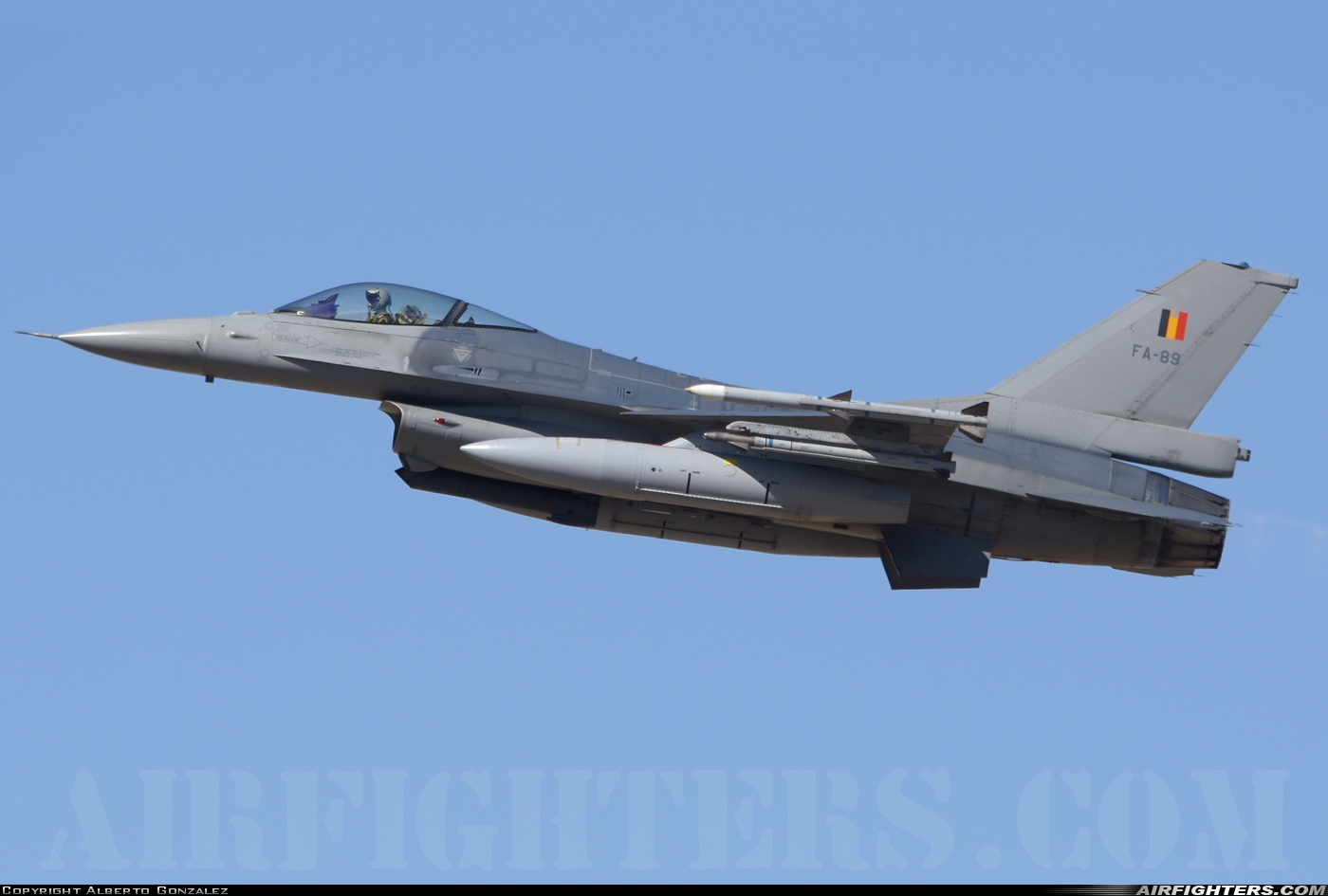 Belgium - Air Force General Dynamics F-16AM Fighting Falcon FA-89 at Albacete (- Los Llanos) (LEAB), Spain