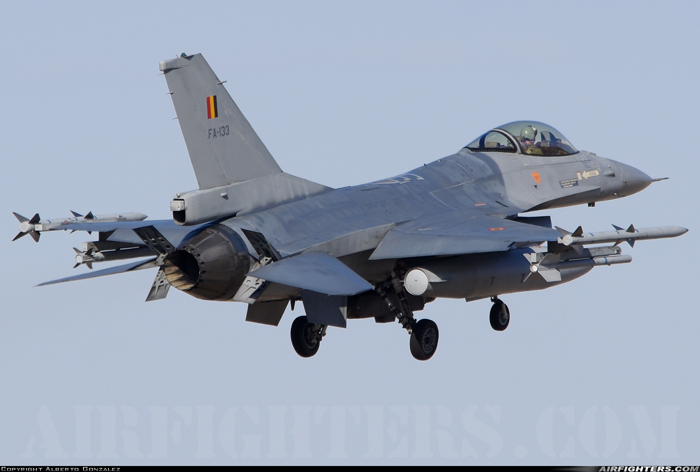 Belgium - Air Force General Dynamics F-16AM Fighting Falcon FA-133 at Albacete (- Los Llanos) (LEAB), Spain