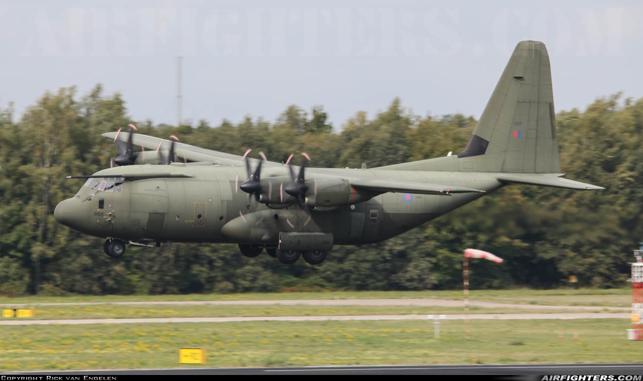 UK - Air Force Lockheed Martin Hercules C5 (C-130J / L-382) ZH888 at Eindhoven (- Welschap) (EIN / EHEH), Netherlands