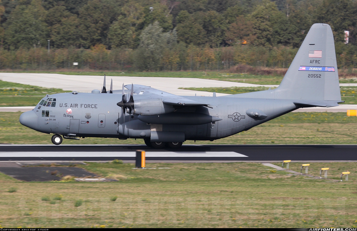 USA - Air Force Lockheed C-130H Hercules (L-382) 92-0552 at Eindhoven (- Welschap) (EIN / EHEH), Netherlands