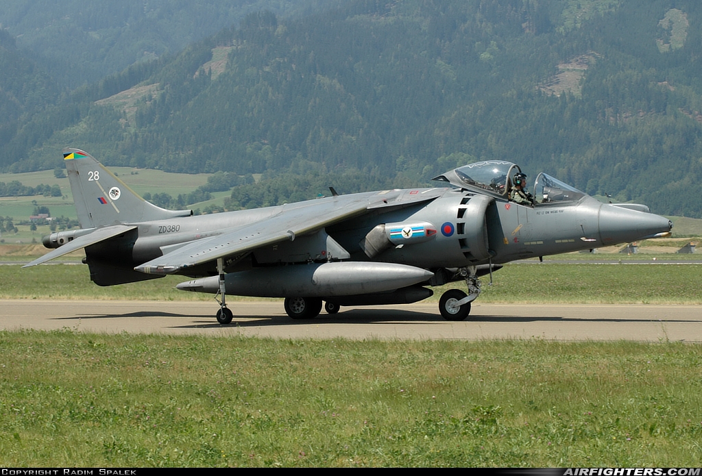 UK - Air Force British Aerospace Harrier GR.7 ZD380 at Zeltweg (LOXZ), Austria