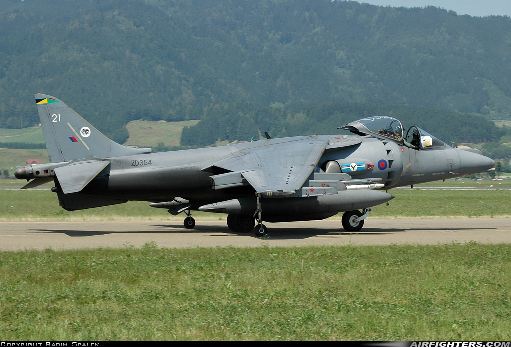 UK - Air Force British Aerospace Harrier GR.7 ZD354 at Zeltweg (LOXZ), Austria